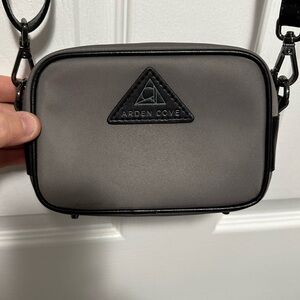Arden Cove Crissy Mini Crossbody With Locking Clasps, Grey